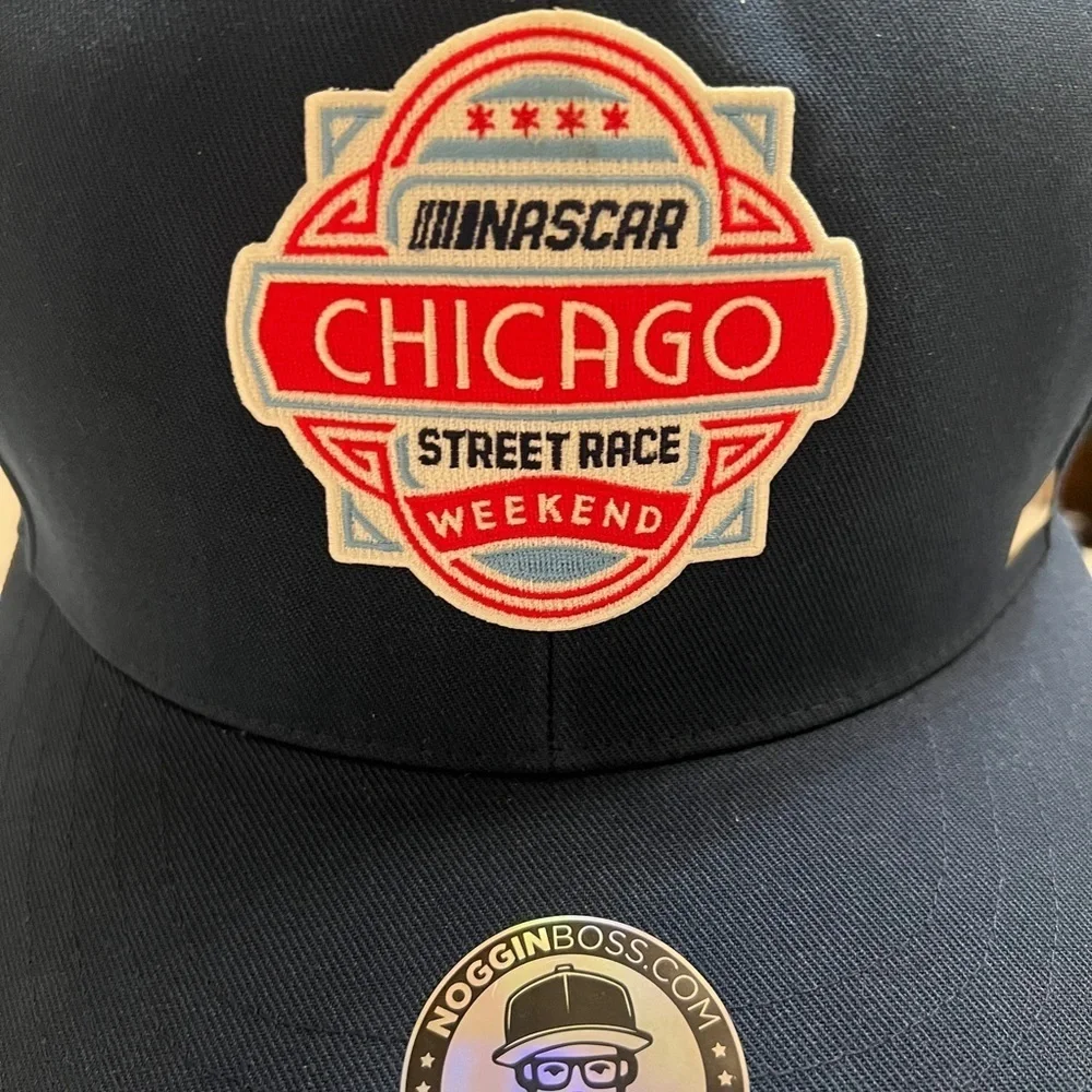 NOGGIN BOSS NASCAR Chicago Street Race Oversized Novelty Hat – New